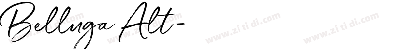 Belluga Alt字体转换